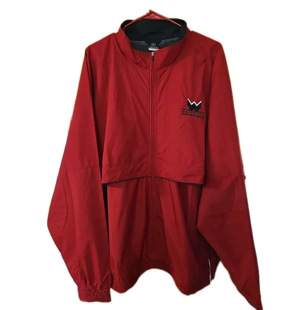 NIKE Windbreaker Jacket Maroon New ! 2XL Vintage Y2K 